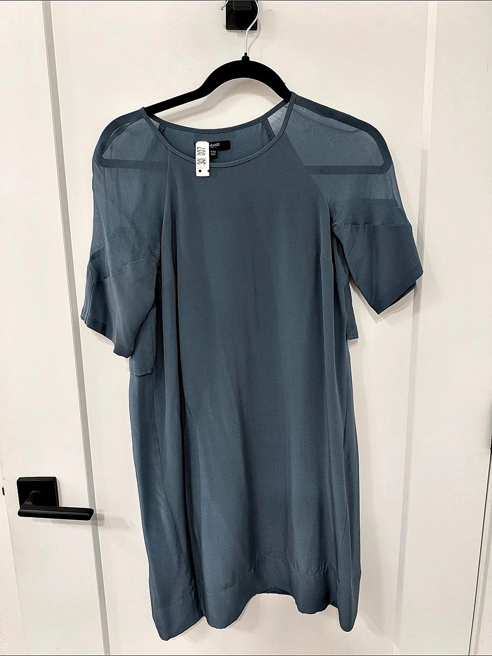 Madewell Short Sleeve Midi Dress in Blue Size XXS NWT